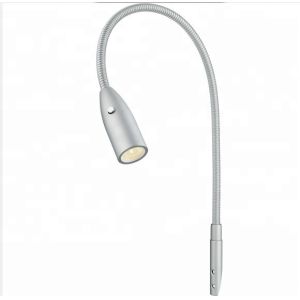 Flexible LED Bed Reading Light with Wall Mount Base and Adjustable Color