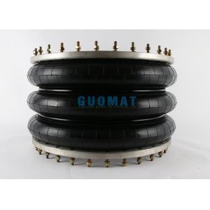 Flange Ring Triple Convoluted Industrial Air Bag Natural Rubber Air Spring