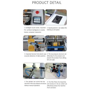 ±0.5 mm Tolerance Semi-auto Round Bottle Labelling Machine for Specific Labeling