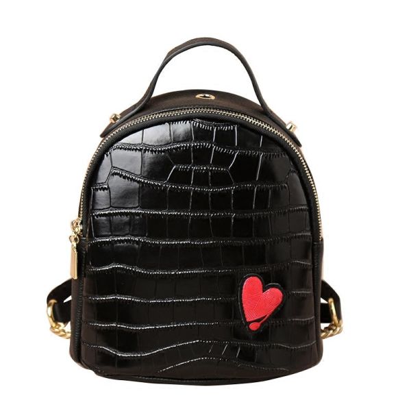 Buy Crocodile Grain Mini PU Backpack Lovely Personality And Small Backpack at wholesale prices