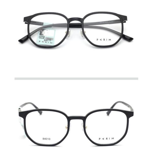 Parim Ladies Eyeglass Men Frames Black White Classical Big Frame