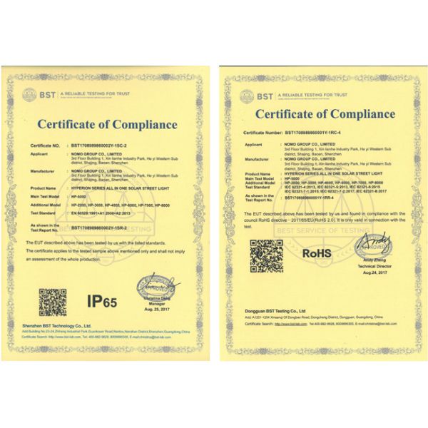 IP65 High Lumen Solar Led Street Light Pole , 50 Watt Led Street Light With Sensor