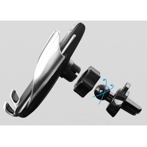 White Auto Clamping Vent Mount 10W QI Wireless Car Charger