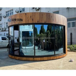 Modern European Union Prefabricated Wooden Houses with Galvanized Steel Square