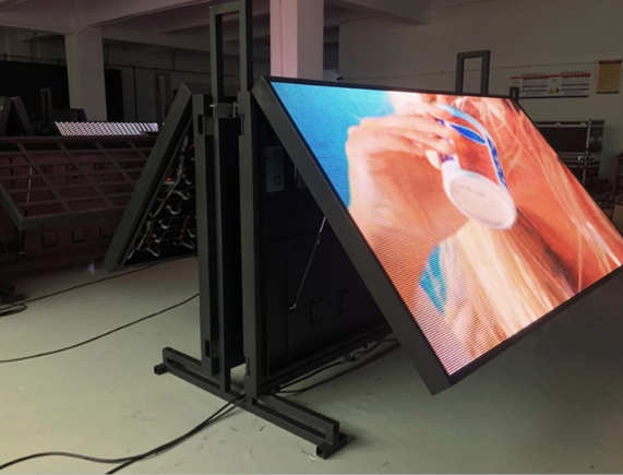 6mm Pixel Pitch Outdoor Full Color LED Display Wireless Control Front/Rear IP65/IP54 Ironed Steel Cabinet 32.5kg Weight