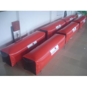 Red 0.6mm PVC Tarpaulin Inflatable Paintball Bunker