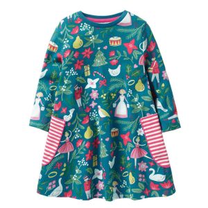 Girls Princess Cotton Embroidery Dress Children'S Dress Clothing