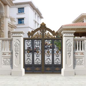Heavy Duty Driveway 6063 T5 Aluminium Fence Gate Custom