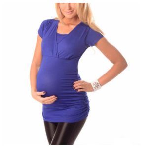 China Custom high quality breastfeeding wrap tops maternity nursing sleeveless t shirt on sale