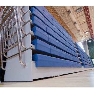 Manual Controlled HDPE Retractable Bleacher Seating Retractable Auditorium