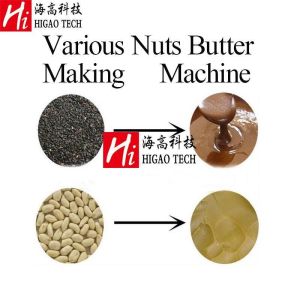 Stainless Steel 316L Food Pulverizer Machine Vertical Tahini Peanut Butter