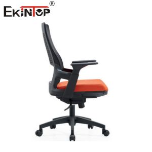 Mid Back Executive Mesh Chair With Ergonomic Armrests And Casters