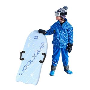 36inch Snow Sleds for Kids Ski Kid Snow Sledge with Two Handles Lightweight and