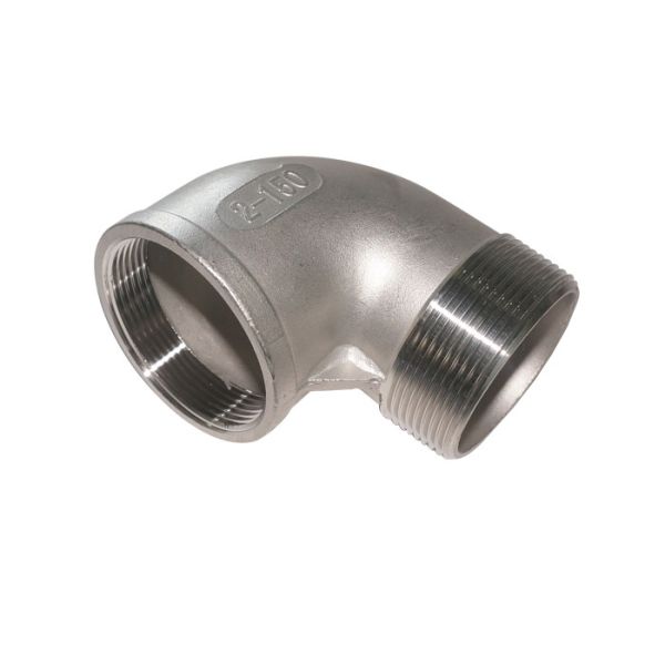 Buy Casting Stainless Steel Pipe Fittings , Male / Female Stainless Steel 90 Degree Elbow at wholesale prices