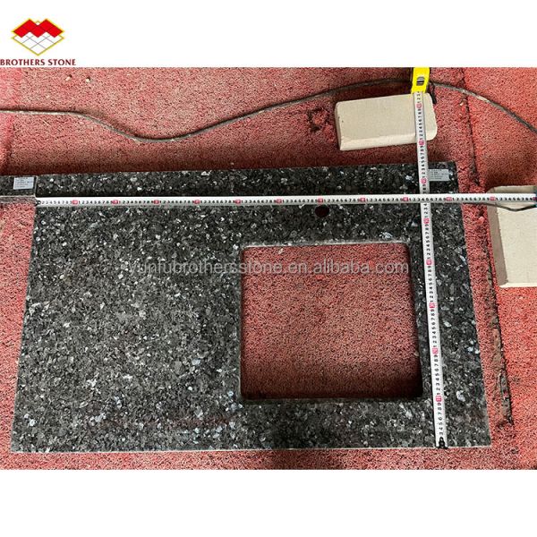 Modern Blue Granite Stone Slabs Prices for Natural Blue Pearl Countertop Renovation