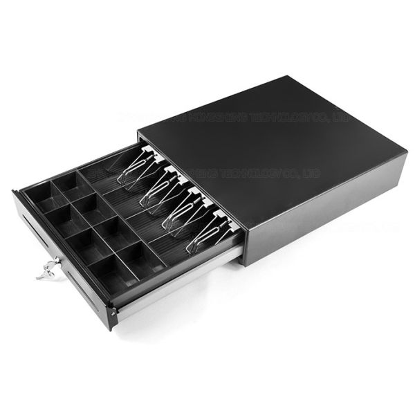 Buy Lockable Touch Button Cash Drawer 14.1 Inch Metal Cash Box With Lock 360T at wholesale prices