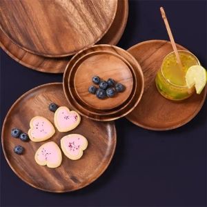 Hot selling natural wood personalized food service reusable tableware coaster