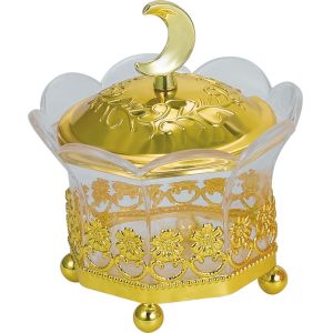 T3-Arabia Exquisite Gold-plated Louhua Eight flowers Sugar bowl