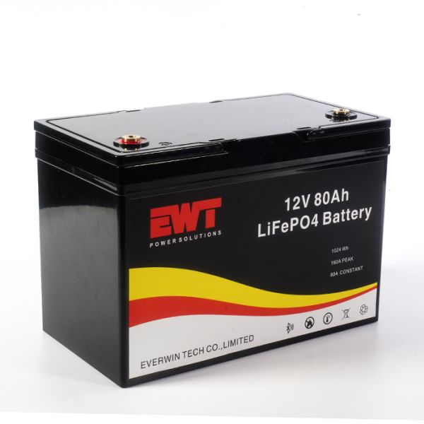 Buy Golf Carts Storage 12V Lithium Ion LiFePO4 Battery Pack 12.8V 80Ah Lithium Iron Phosphate Battery for electric vehicles at wholesale prices