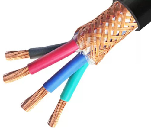 GB/T9330-2008 Standard 0.5-2.5mm2 Copper Braided Shielded Control Cable for Electronics