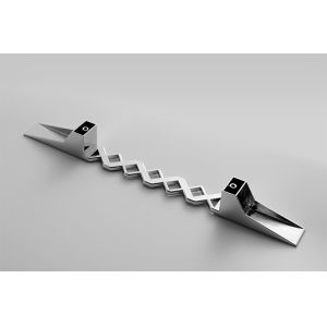 Modern Hardware Drawer Pulls Silver Kitchen Hollows Design FPJSDZ005-C