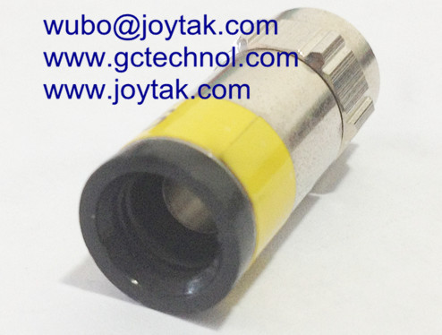 F male compression connector coaxial connector waterproof for RG59 coaxial cable