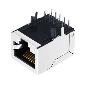 RJP-003TA1 POE 1x1 Port RJ45 Connector With 10/100 Base-T Magnetics LPJ4313DNL