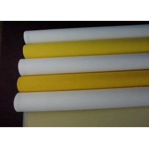 Plain Weave Screen Printing Mesh Material Silk Screen Mesh Roll White / Yellow