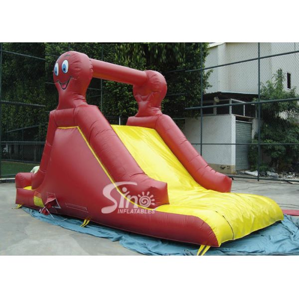 Indoor small octopus kids inflatable slide made of lead free pvc tarpaulin for