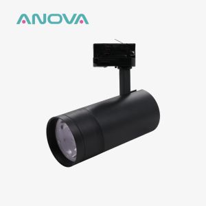 Quality CRI90 Zoomable LED Track Light Aluminum Black Ceiling Spotlight For Museum Gallery for sale