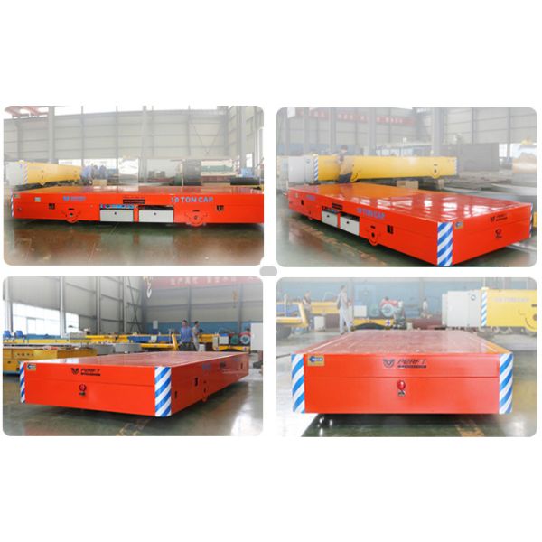 Cement Floor Battery Transfer Cart Industrial Trackless Handling For Foundry Plant