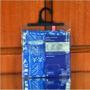 Garment Laminated Zip Plastic Poly Bag with Hanger Custom Printed