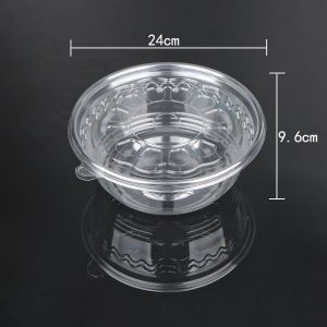 Round Clear Cookies Pastry Disposable Plastic Food Box Desserts Salads
