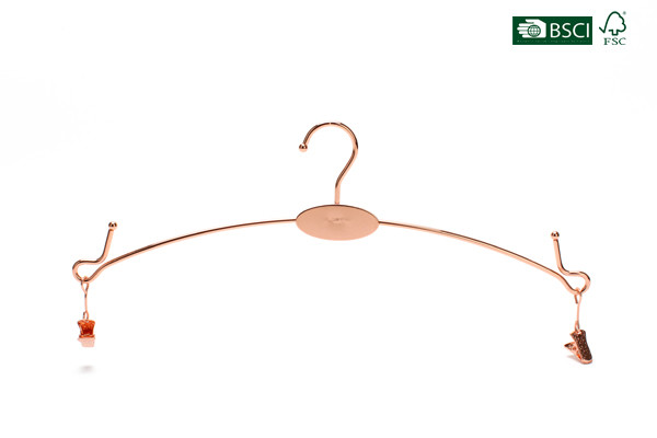 Buy Betterall Chinese Luxury Copper Lingerie Rose Gold Hanger for Underware at wholesale prices