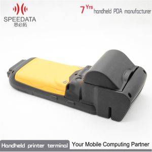 Grey Industrial Mobile Thermal Printer Wifi Thermal Printer 4500mah Battery