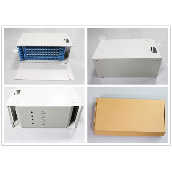 72 / 96 Core Fiber Optic Patch Panel with Singlemode Fiber Optic Pigtails