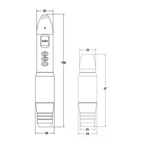 Body Art Permanent Makeup Machine Wireless PMU With 800mAh Battery