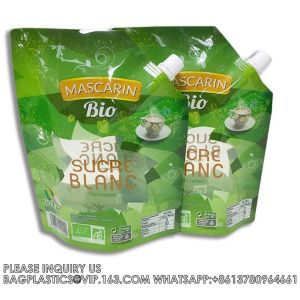 OEM Aluminum Foil Biodegradable 1.5L 3L 5L 10L Wine Drinking Stand Up With Valve