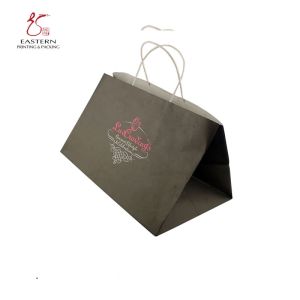 Embossing Stamping Custom Printed Paper Gift Bags Biodegradable CMYK Color |