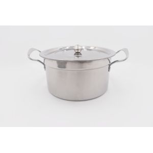 19cm Stainless Steel Cooking Pot With Thickened Bottom