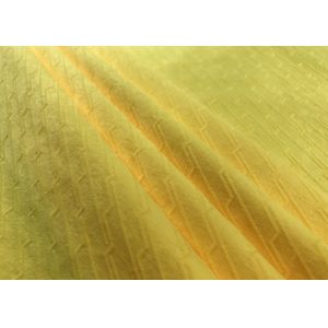 210GSM Soft 100% Polyester Embossed Pattern Micro Velvet Fabric - Yellow