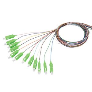 12 Color Sc Apc Pigtail For Fiber Optic Cable Simplex For FOS /PVC/LSZH