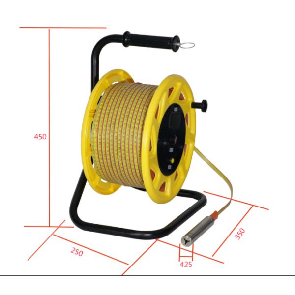 Buy 15m 30m~500m Portable Cable Ruler Water Level Sensor with Alarm Water level meter Level Measuring Instruments at wholesale prices