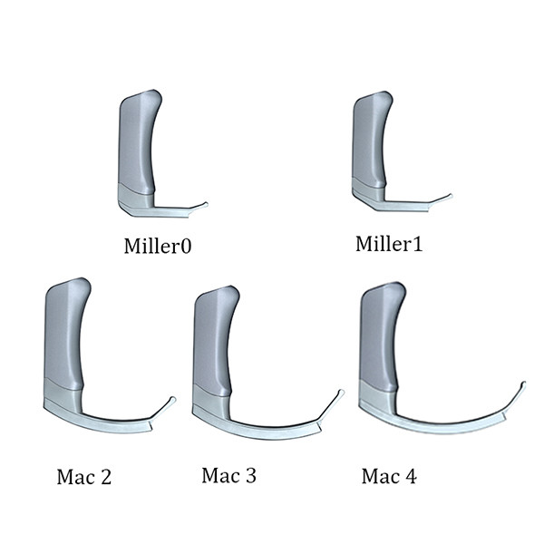 Surgical Operation Portable Medical Handheld Reusable Visual Flexible Video Laryngoscope with Stainless Reusable Blade