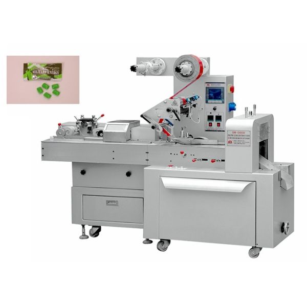 Buy Horizontal Bubble Gum Cutting And Packing Machine 304 Stainless Steel Material at wholesale prices