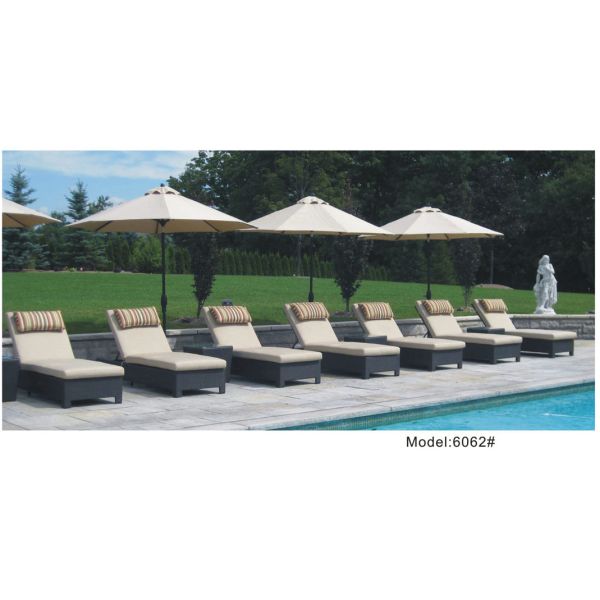 Buy Resort relax daybed outdoor wicker rattan daybed -6062 at wholesale prices