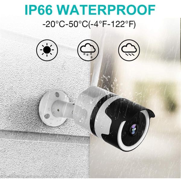 Outdoor Bullet Wi-Fi Weatherproof Camera, Joyfa Security(JY-B02-2MP)