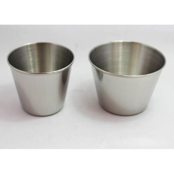 Stainless Steel Carry On Portable Wine Cup , Low Medium 45 Ml Wine Cup