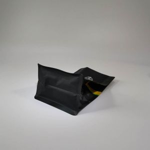 OPP 80mm Coffee Pouch With Valve , Side Gusset Pouch With Zipper