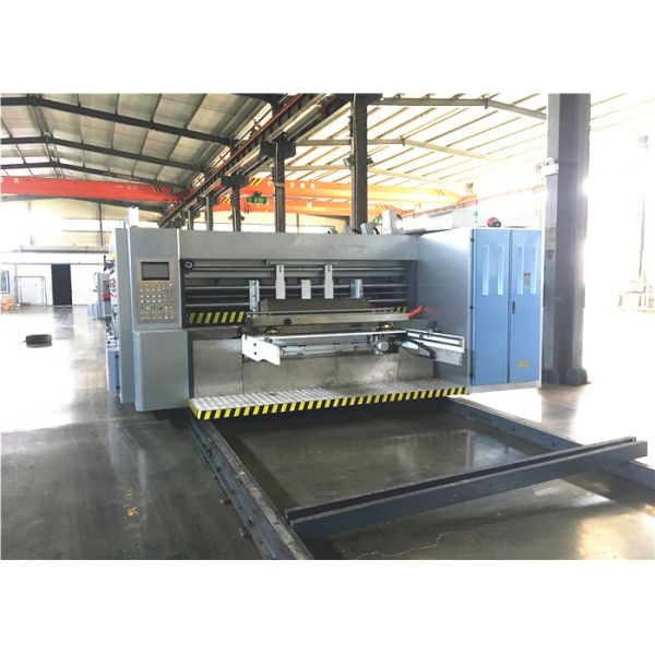 Full PLC Control Flexo Printing And Die Cutting Machine 200 Sheets / Min High
